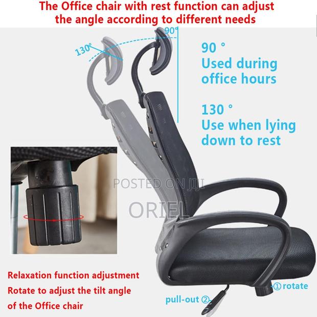 Office Chair : Ergonomic Swivel Office High-Back Chair - thumbnail 9