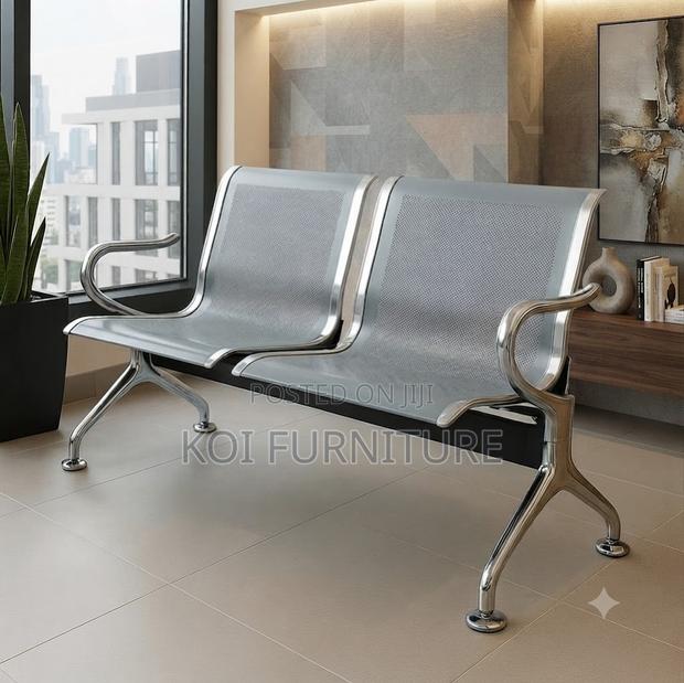 Office Benches; Two-Seater Non Upholstred Reception Bench