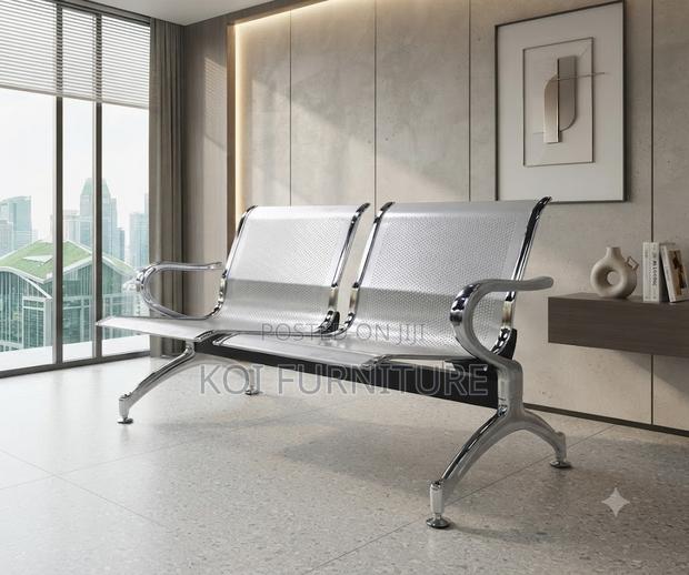 Office Benches; Two-Seater Non Upholstred Reception Bench - thumbnail 3