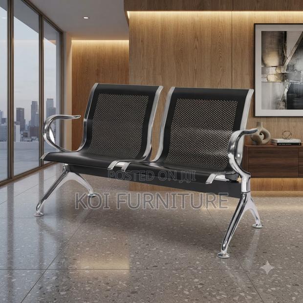 Office Benches; Two-Seater Non Upholstred Reception Bench - thumbnail 4