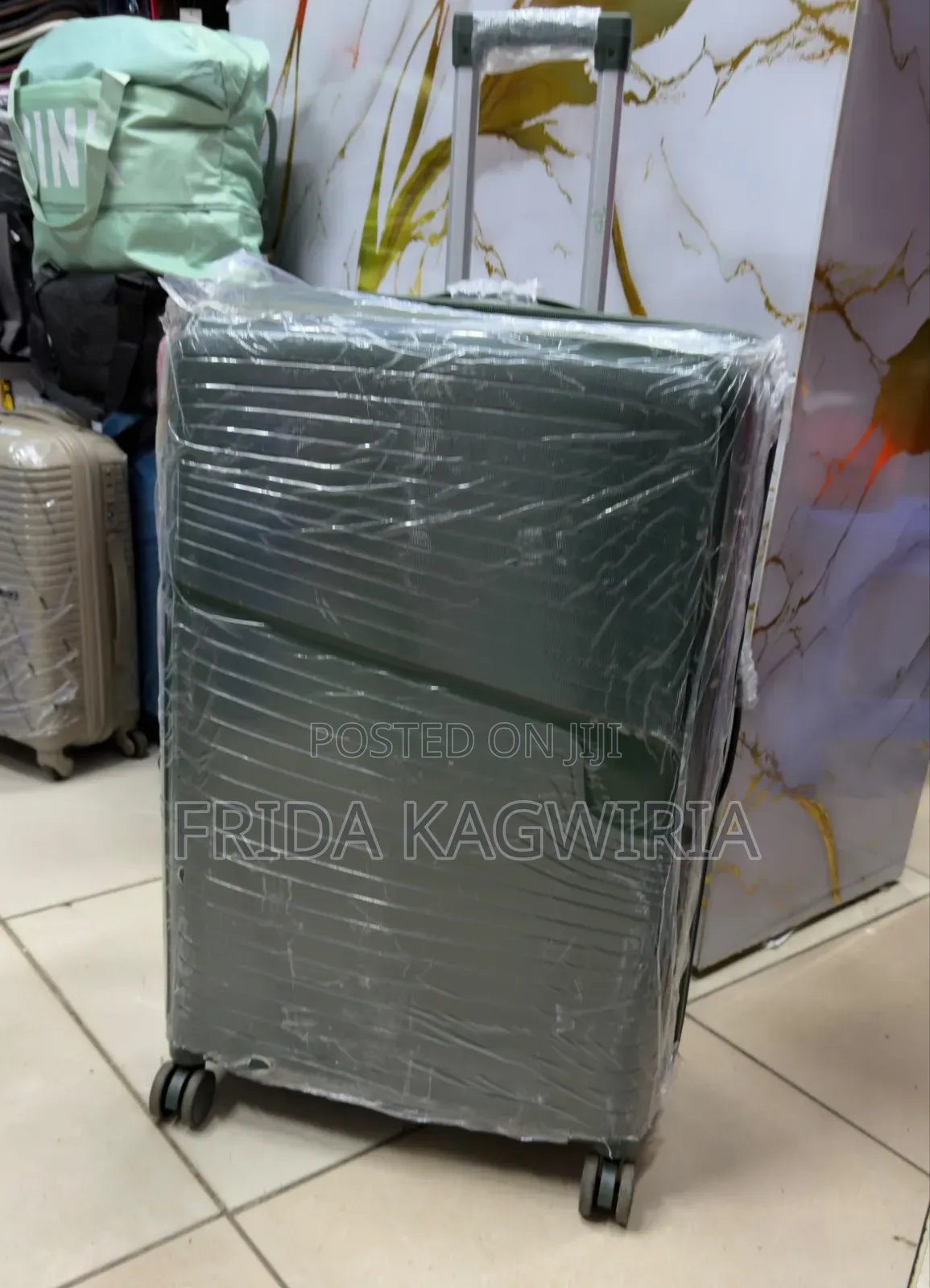 Xl Large Rubber Suitcase Height 75cm