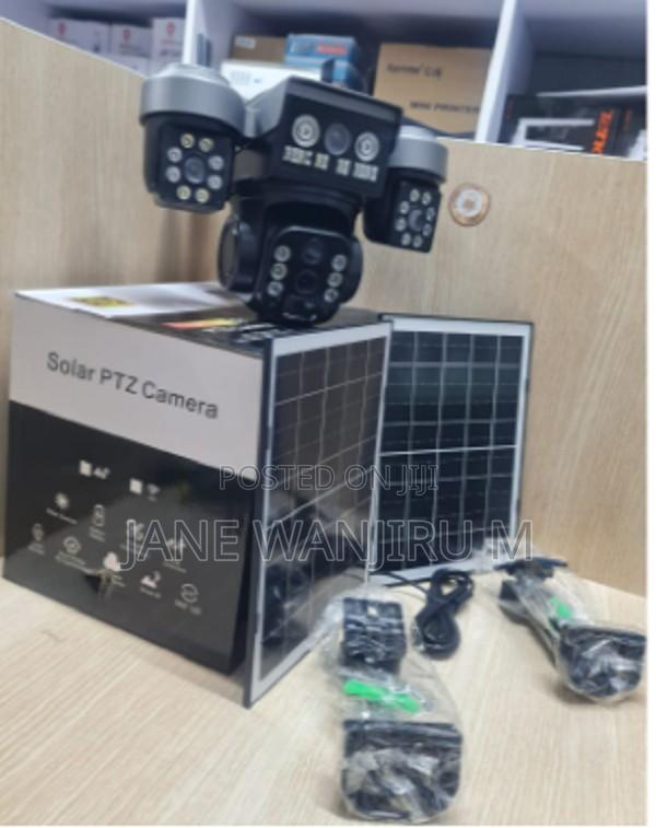 Solar 4g Triple Lens Triple Screen Security Camera – Dual Pane - main view