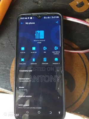 Tecno Spark 7P 64 GB Black