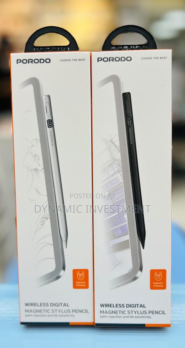 Porodo Wireless Digital Magnetic Stylus Pen for iPad 2018-2025 Models