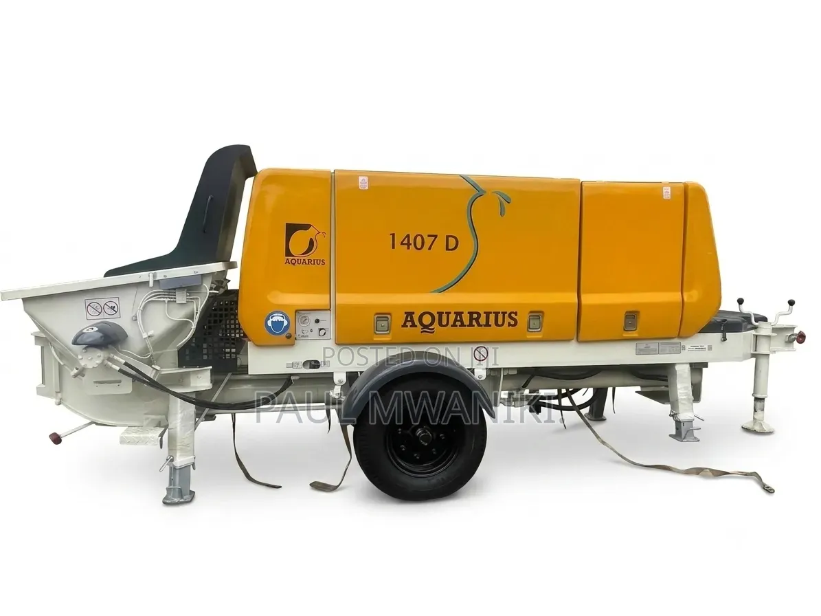 Aquarius 1407 D Trailer-Mounted Diesel Concrete Pump