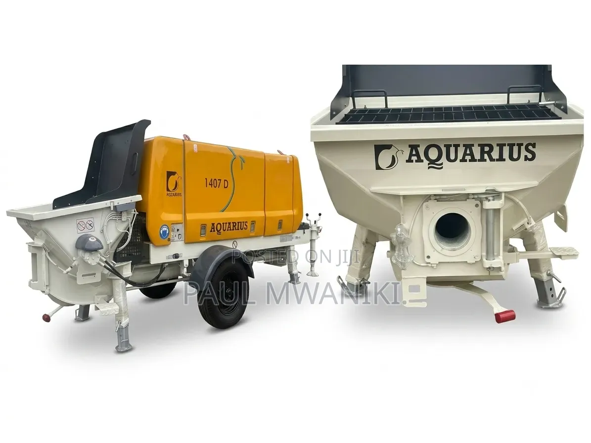 Aquarius 1407 D Trailer-Mounted Diesel Concrete Pump