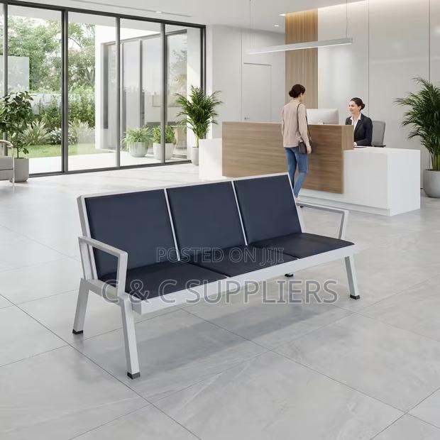 Modern Airport 3-Seater Visitor's Bench - thumbnail 2