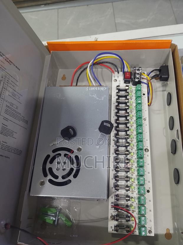 Closed Power Supply 12v 30amps CCTV Power Supply Unit