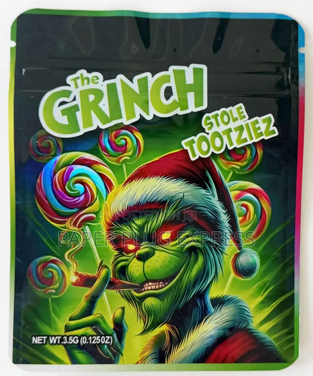 The Grinch Ziplock Smell Proof Bag - 3.5g (100pcs)