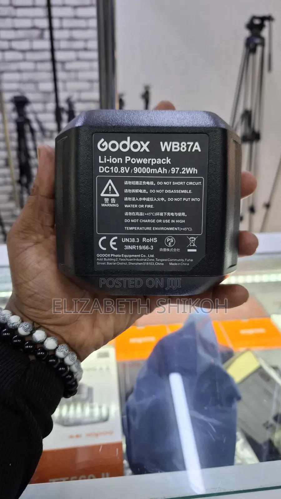 Godox Wb87 Lithium Battery Pack for Godox Ad600-Series Strobe Flash