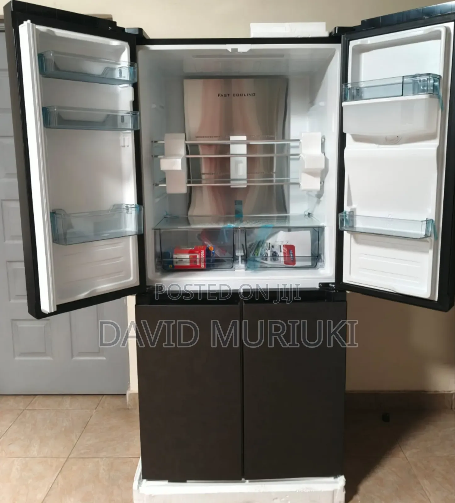 Ecomax 506 Litres Dark Silver Four Door With Dispenser Refrigerator