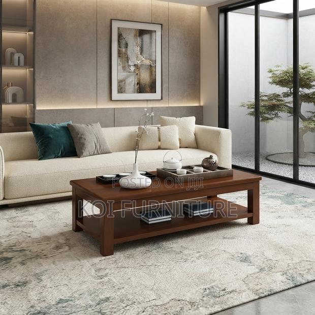 Coffee Table; Mahogany Cott Executive Coffee Table - thumbnail 5