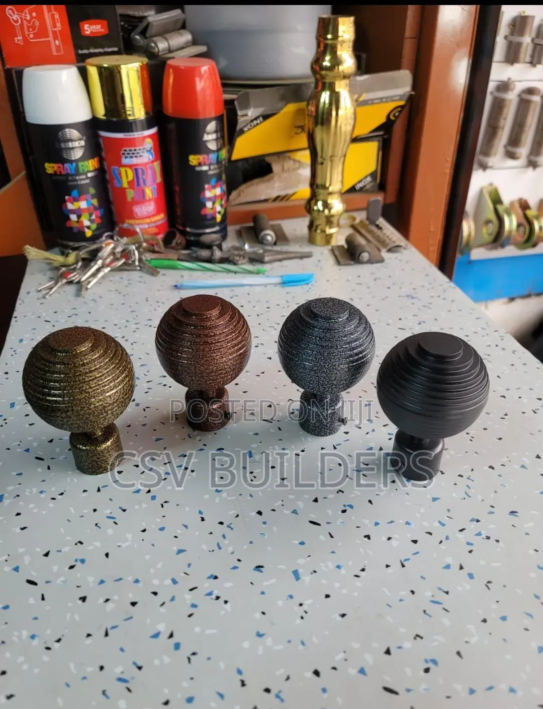 Curtain Rod End Flower Caps