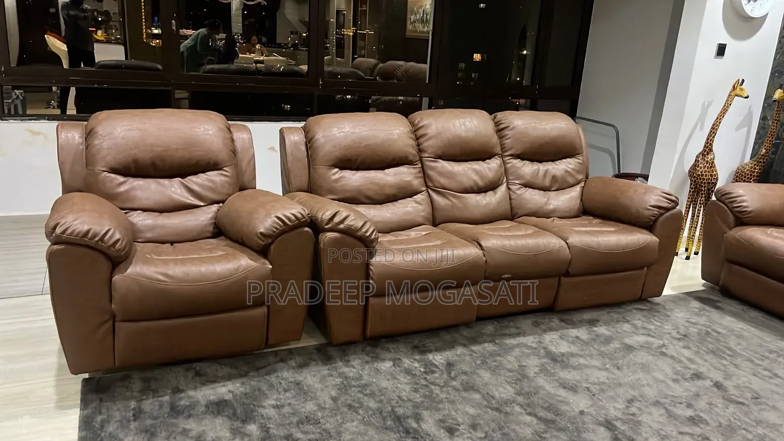 Mint Condition Recliner Sofa Set