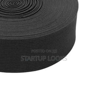 2 Inch Sewing Elastic Band Roll Black