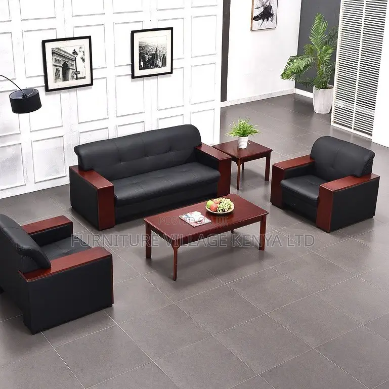 Executive 5-Seater Leather Sofa With Handrest