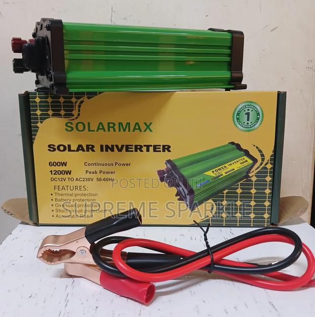 Solarmax 600w Solar Power Inverter 12v Dc to 230v Ac
.