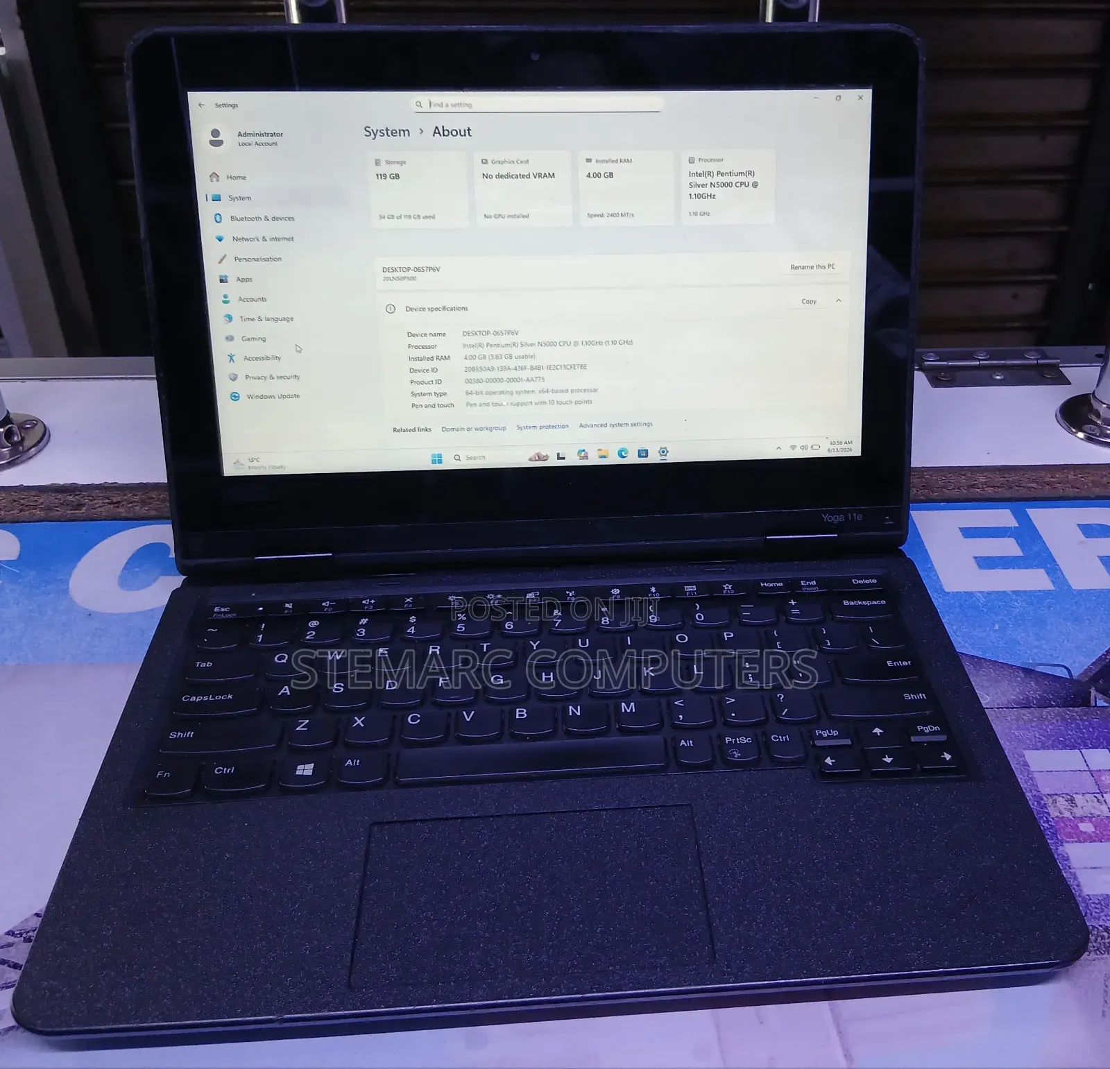 Laptop Lenovo Yoga 11e 4GB Intel Celeron SSD 128GB