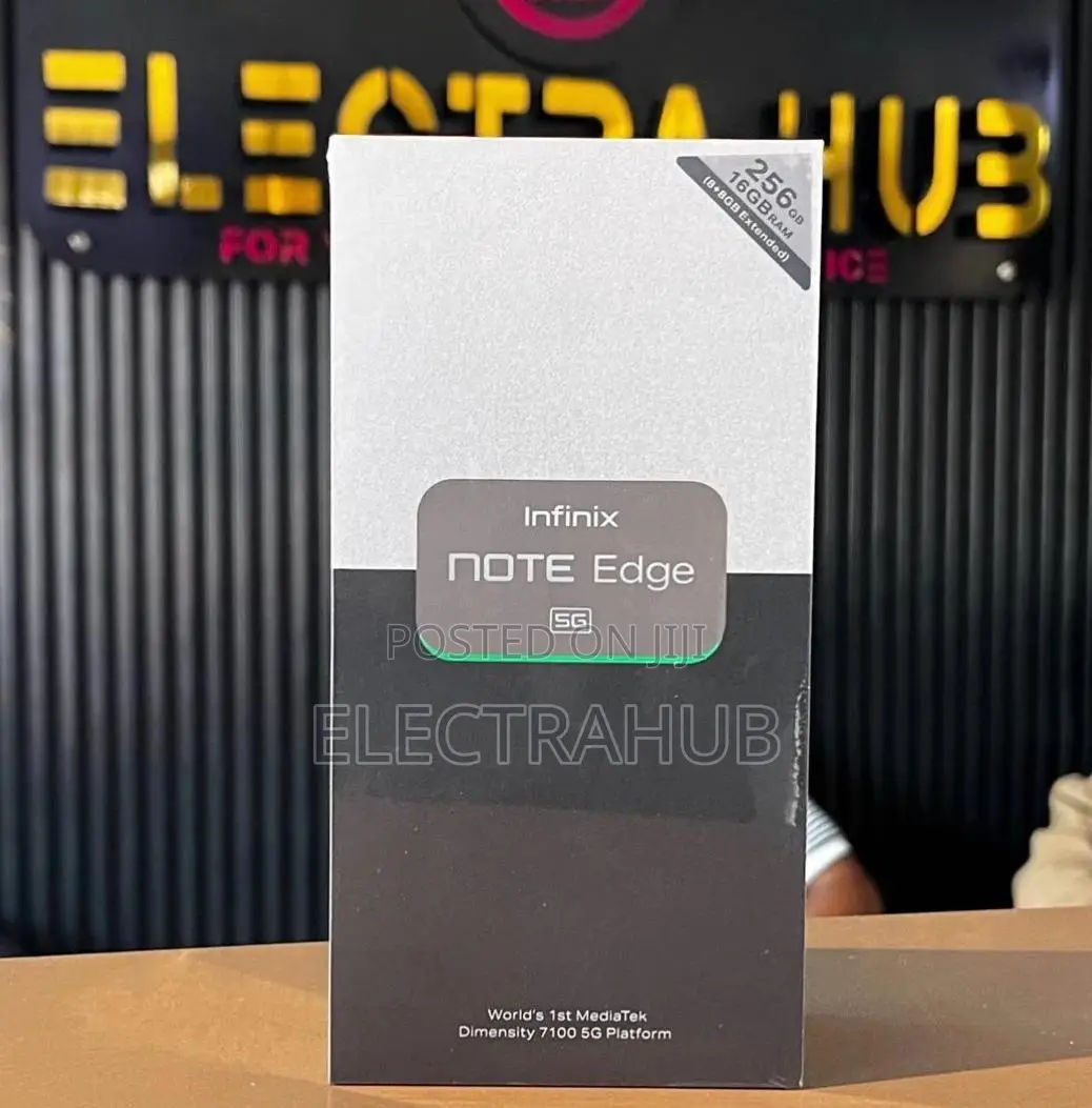 New Infinix Note Edge 256 GB Silver