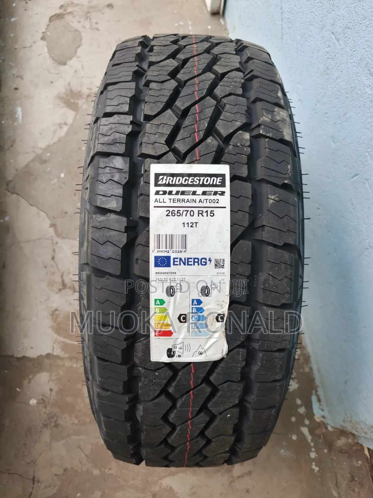 265/70r15 Bridgestone Tyre (All Terrain a/T002