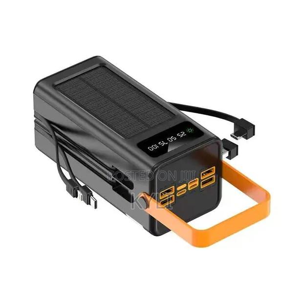 50000 Mah Solar Power Bank. Rechargeable by Solar and Electricity