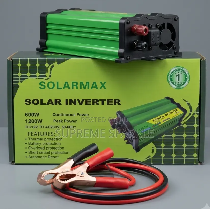 Solarmax 600w Solar Power Inverter 12v Dc to 230v Ac
.