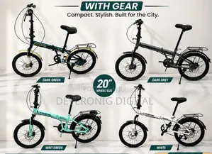 Foldable Bicycle With Gear Size