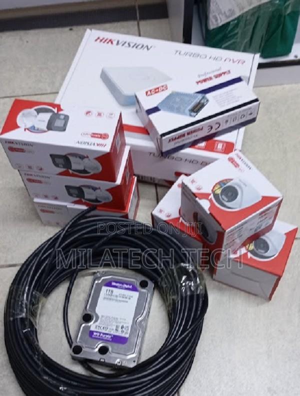 Hikvision 8 Channel Smart Hybrid CCTV Kit With 8 Cameras