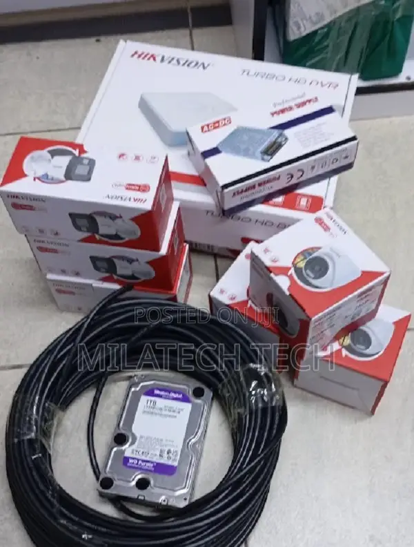 Hikvision 8 Channel Smart Hybrid CCTV Kit With 8 Cameras