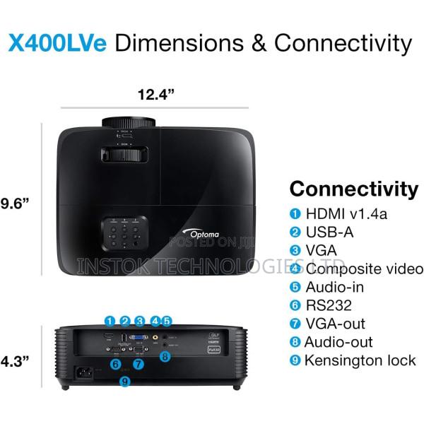 Optoma X400lve Xga Projector 4000 Lumens - thumbnail 2