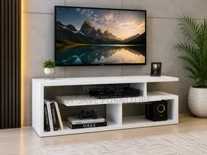 Modern White Tv Stand / Entertainment Unit