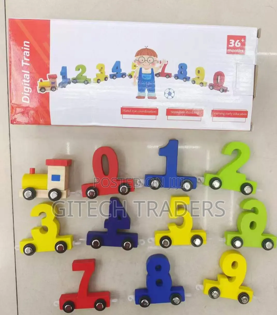 Number Train Wooden for Kids