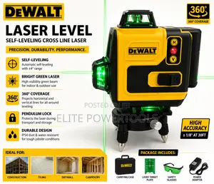 Dewalt 360° Green Laser Level – Self Leveling Heavy Duty