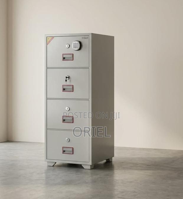 Office Safe : 266kgs 4-Drawers Fireproof Cabinet Safe
