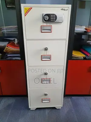 Office Safe : 266kgs 4-Drawers Fireproof Cabinet Safe