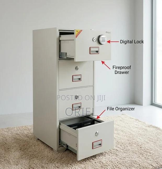 Office Safe : 266kgs 4-Drawers Fireproof Cabinet Safe - thumbnail 9