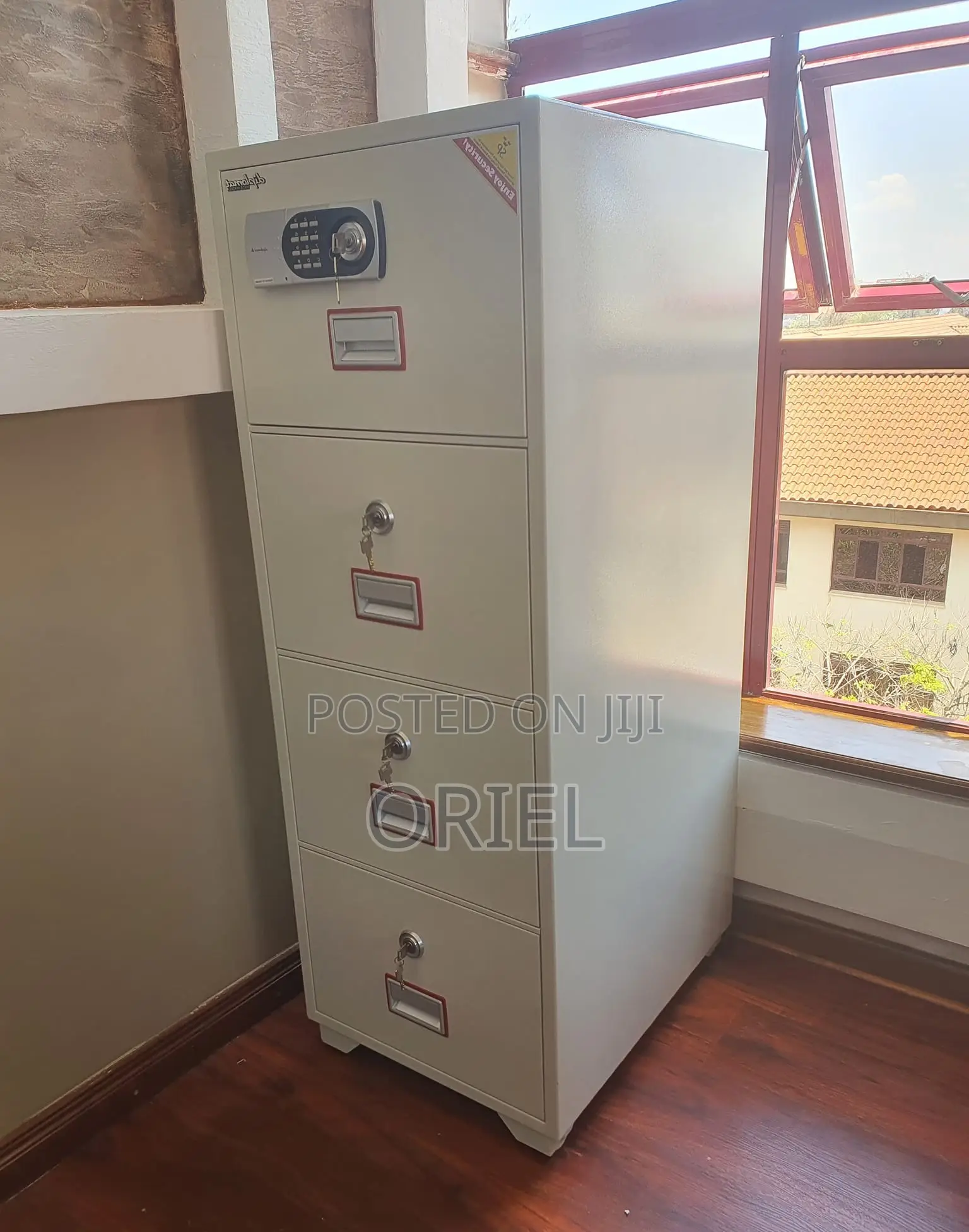 Office Safe : 266kgs 4-Drawers Fireproof Cabinet Safe