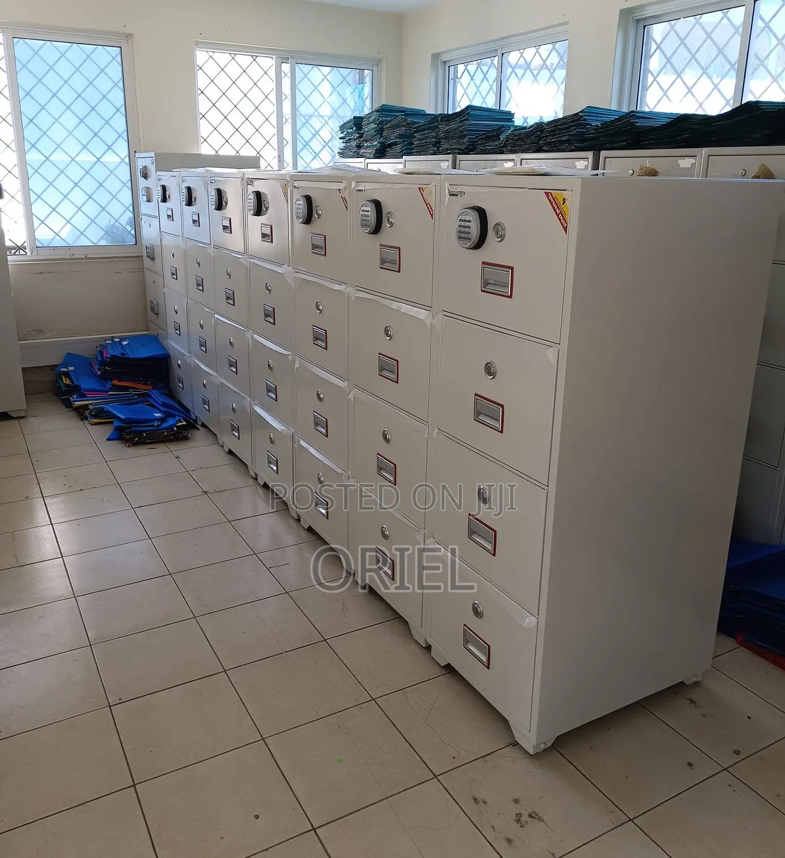 Office Safe : 266kgs 4-Drawers Fireproof Cabinet Safe