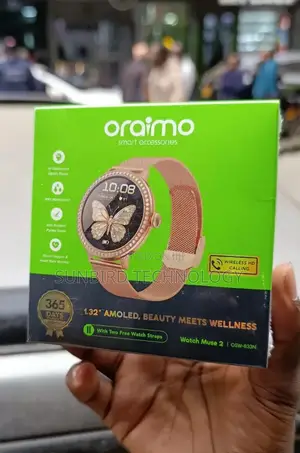 Oraimo 1.32" Amoled, Beauty Meets Wellness Watch Muse 2 Osw-833n