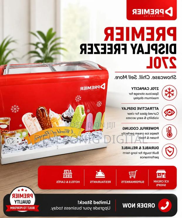 Premier 270l Display Freezer