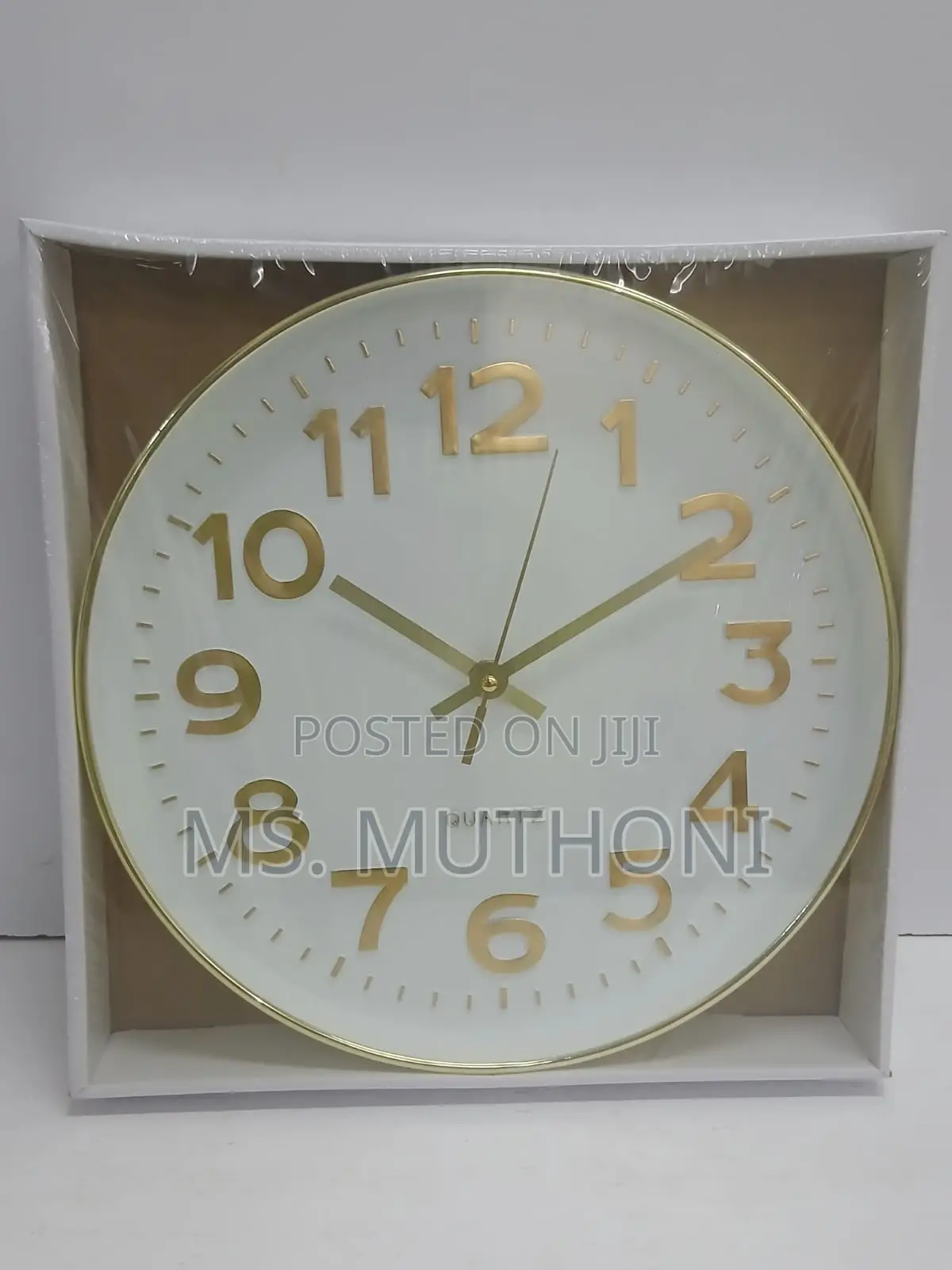 30 Cm Decorative Minimalist Battery Powered Wall Clock.*