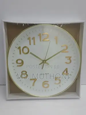 30 Cm Decorative Minimalist Battery Powered Wall Clock.*