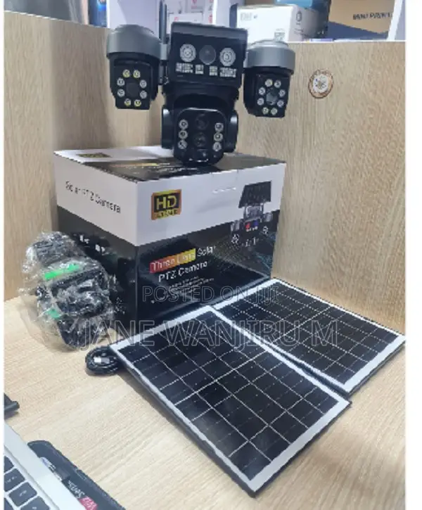 360° 4g Solar PTZ Camera – Triple Lens, Dual Solar Panels