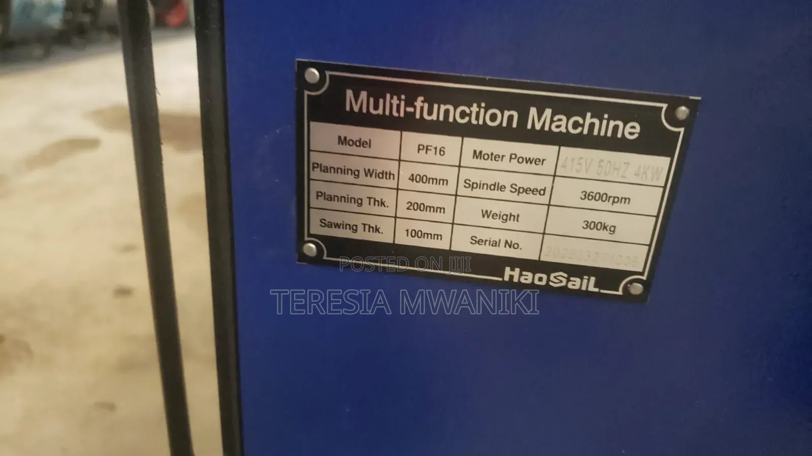 16' Wood Working Machine