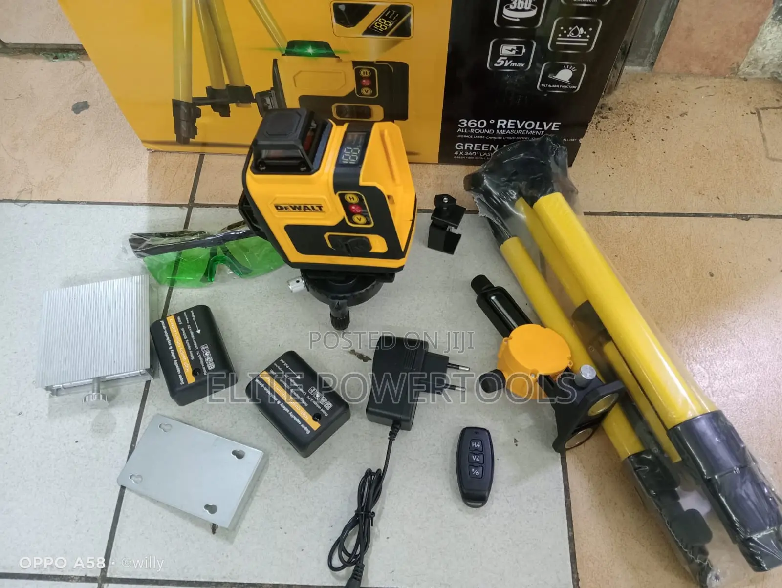 Dewalt Professional 360° Green Laser Level – Brand New
