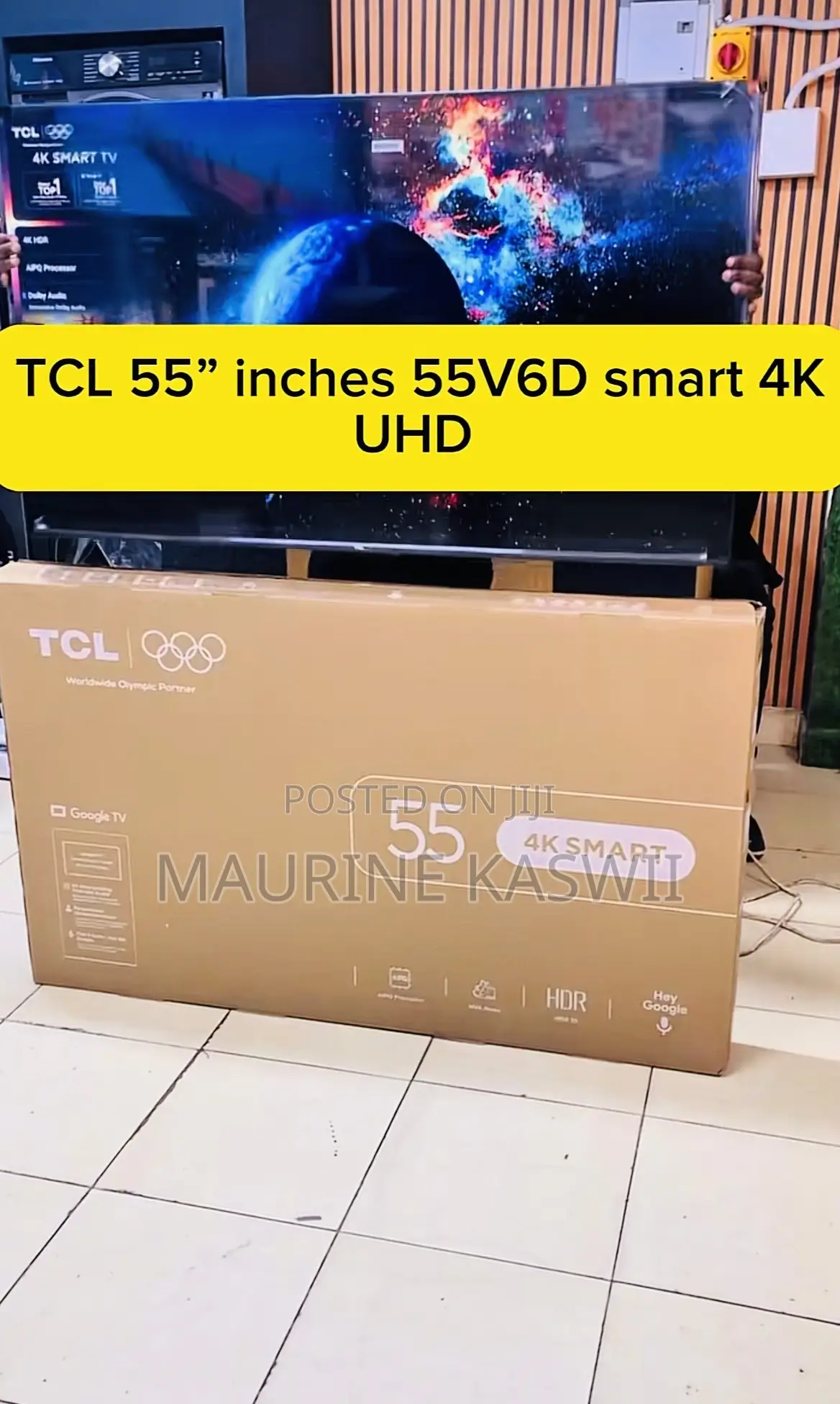 TCL 55” Inch 55v6d -2026 TV