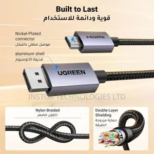Ugreen Displayport to Hdmi Cable 2m