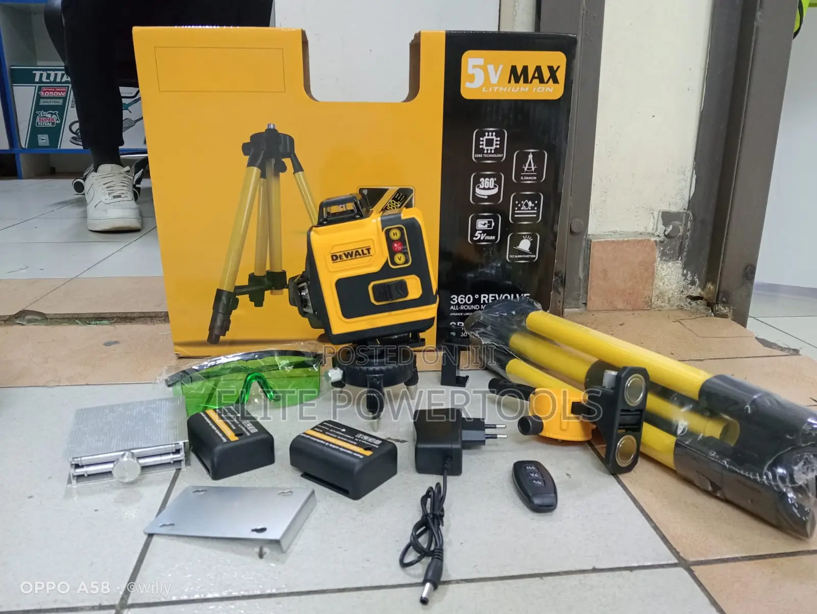 Dewalt 360° Self-Leveling Green Laser Level – Heavy Duty | Brand New