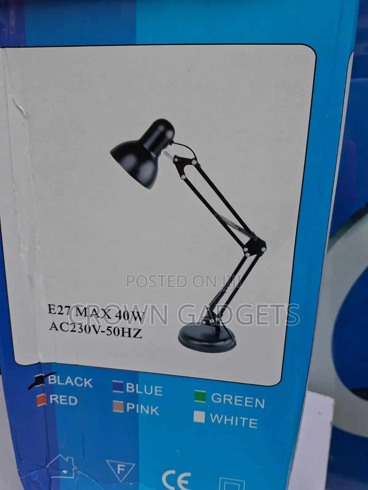 Adjustable Swing Arm Desk Lamp E27 Study Reading Light
