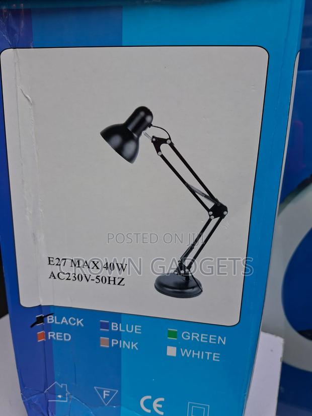 Adjustable Swing Arm Desk Lamp E27 Study Reading Light - thumbnail 2